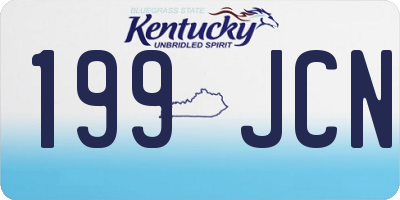 KY license plate 199JCN