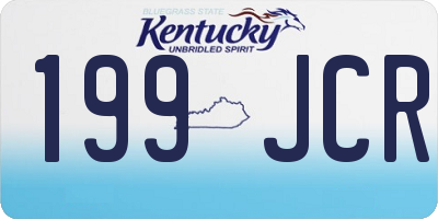 KY license plate 199JCR