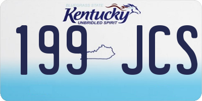 KY license plate 199JCS