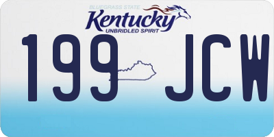 KY license plate 199JCW