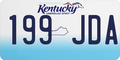 KY license plate 199JDA
