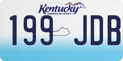 KY license plate 199JDB