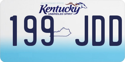 KY license plate 199JDD