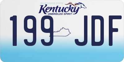 KY license plate 199JDF