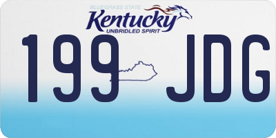 KY license plate 199JDG