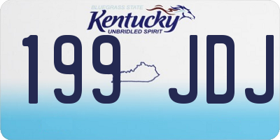 KY license plate 199JDJ