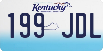 KY license plate 199JDL