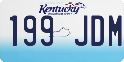 KY license plate 199JDM