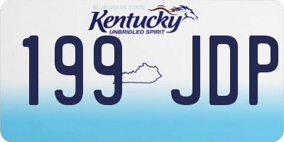 KY license plate 199JDP