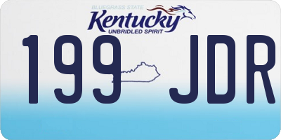 KY license plate 199JDR