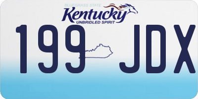KY license plate 199JDX