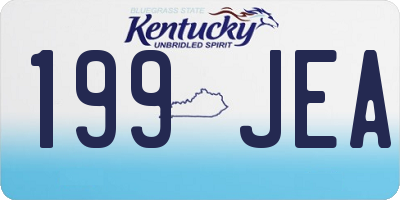 KY license plate 199JEA
