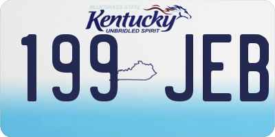 KY license plate 199JEB