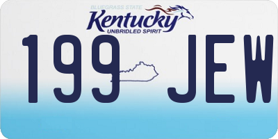 KY license plate 199JEW