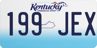 KY license plate 199JEX