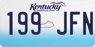 KY license plate 199JFN