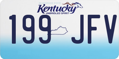 KY license plate 199JFV