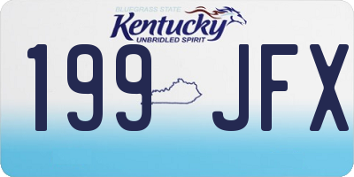 KY license plate 199JFX