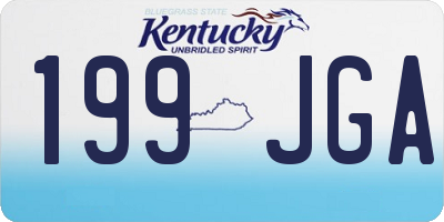 KY license plate 199JGA