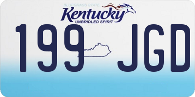 KY license plate 199JGD