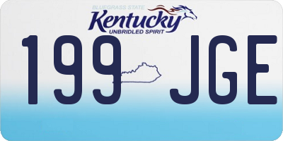 KY license plate 199JGE