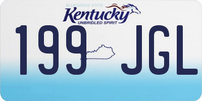KY license plate 199JGL