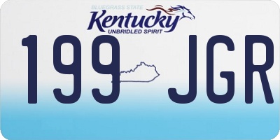 KY license plate 199JGR