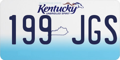 KY license plate 199JGS