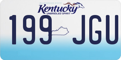 KY license plate 199JGU