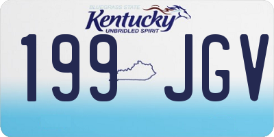 KY license plate 199JGV