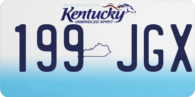 KY license plate 199JGX
