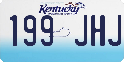 KY license plate 199JHJ