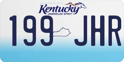 KY license plate 199JHR