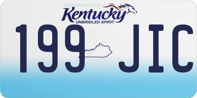 KY license plate 199JIC