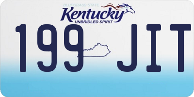 KY license plate 199JIT