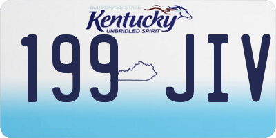 KY license plate 199JIV