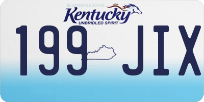 KY license plate 199JIX