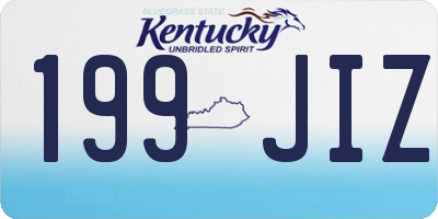 KY license plate 199JIZ