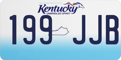 KY license plate 199JJB