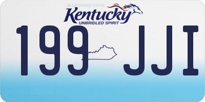 KY license plate 199JJI