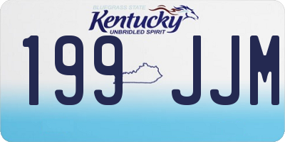KY license plate 199JJM
