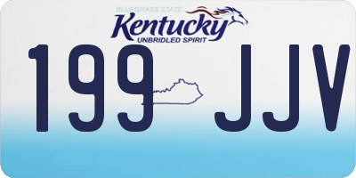 KY license plate 199JJV