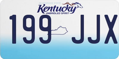 KY license plate 199JJX