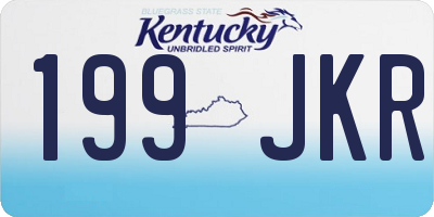 KY license plate 199JKR
