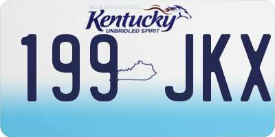 KY license plate 199JKX