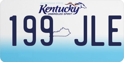 KY license plate 199JLE