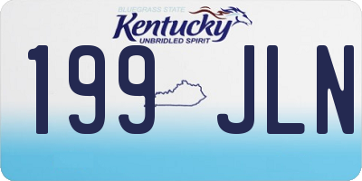 KY license plate 199JLN