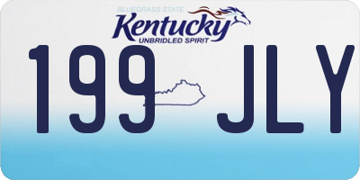 KY license plate 199JLY