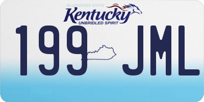 KY license plate 199JML