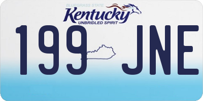 KY license plate 199JNE